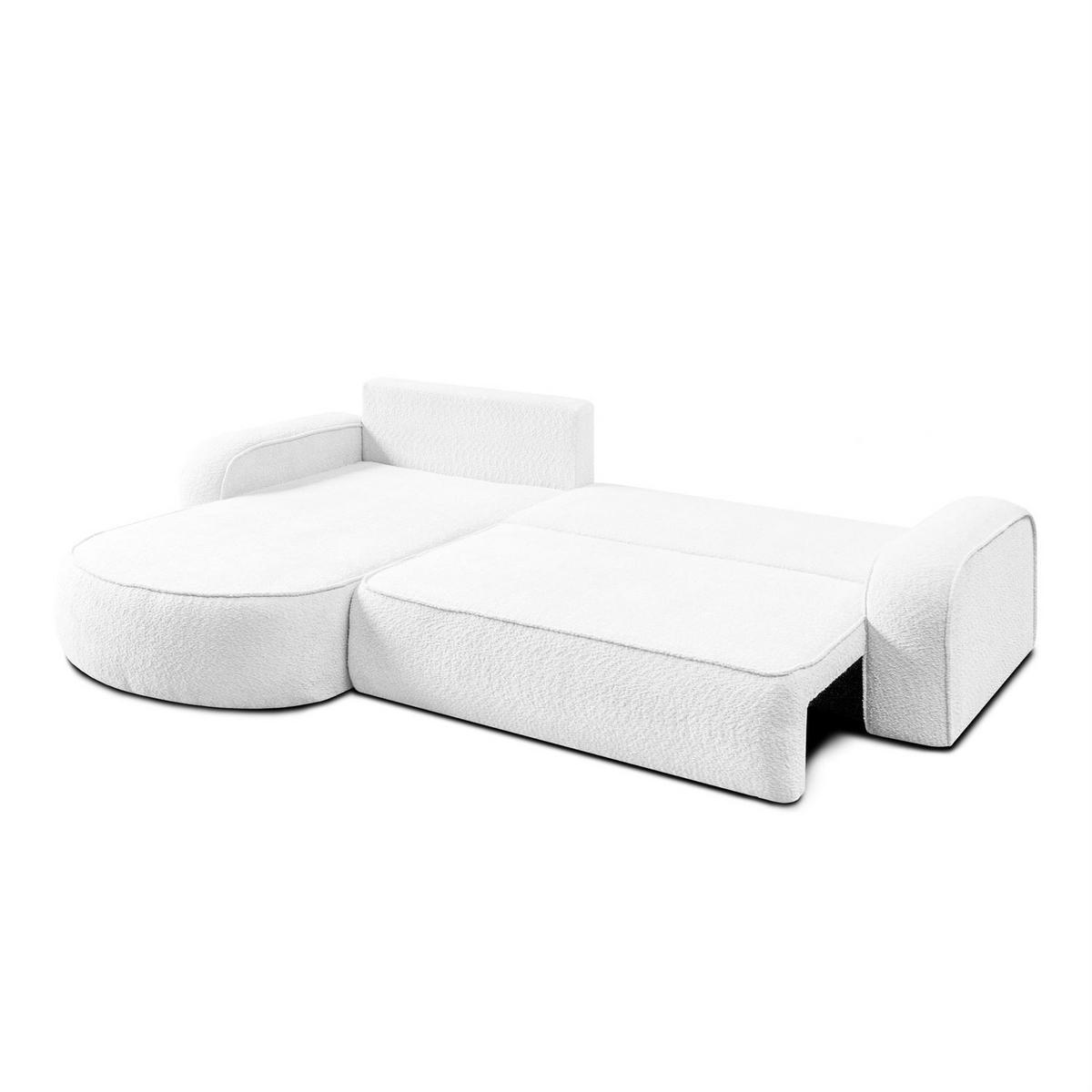 ECKCOUCH VENUS II mit Bettkasten, Coral 70 - Weiß, Textil (275/178cm) - Lookway