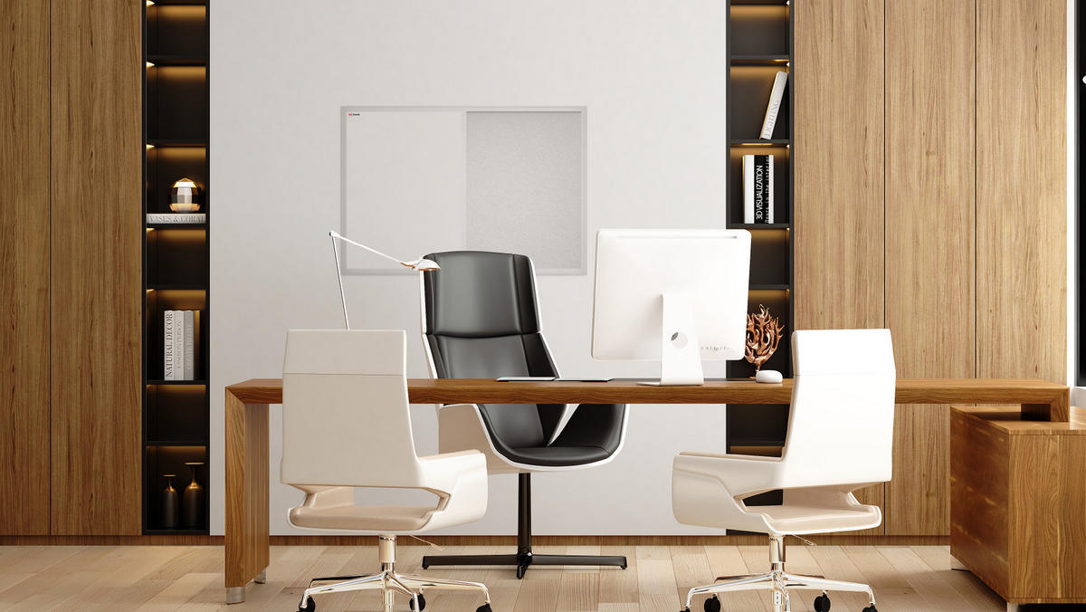 KOMBITAFEL, Kork weiß / magnetisch weiß 60x40 - Weiß, Holz (60/40/2cm) - ALLboards