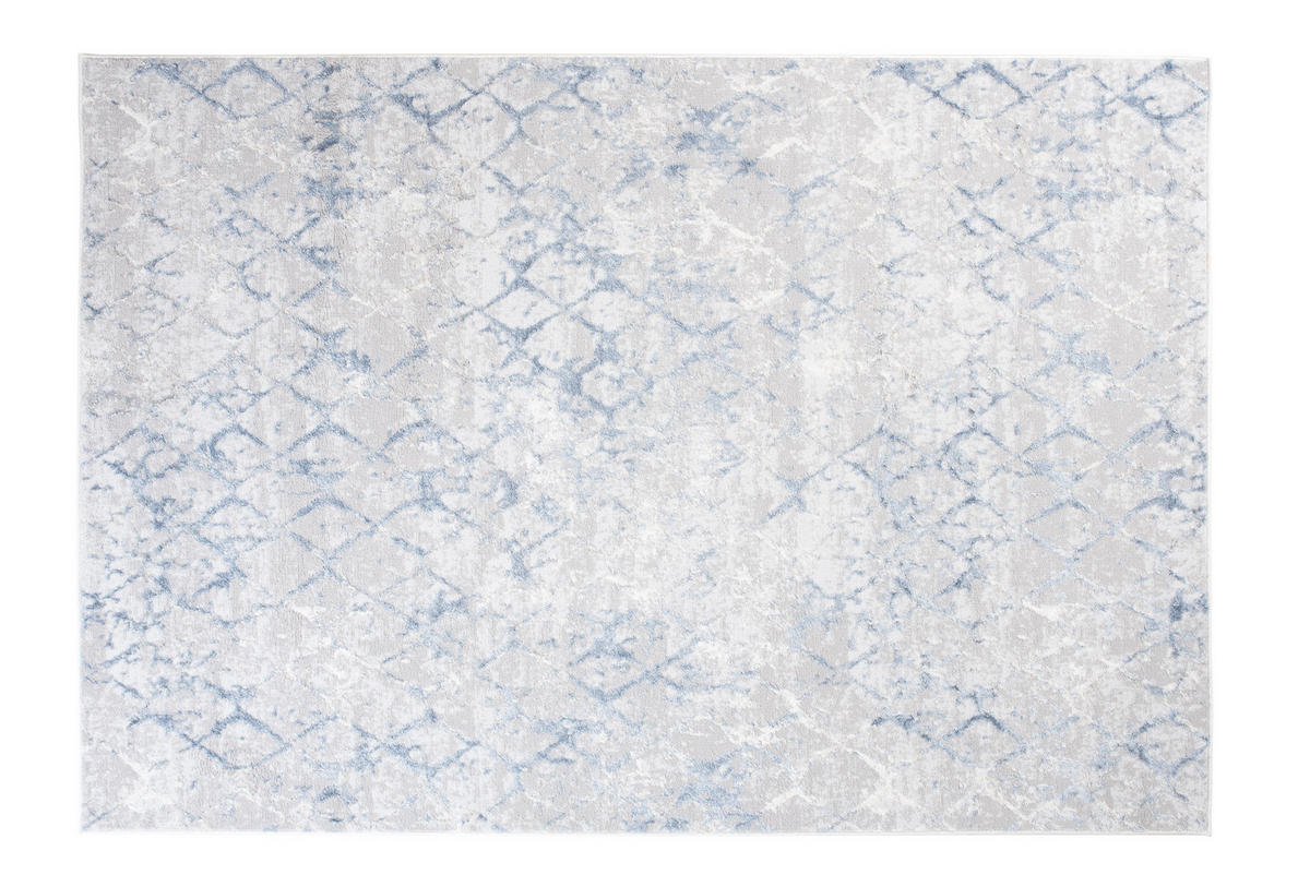 TEPPICH SKY Grau Blau 140 x 200 cm - Blau/Grau, Kunststoff (140/200cm) - Tapiso