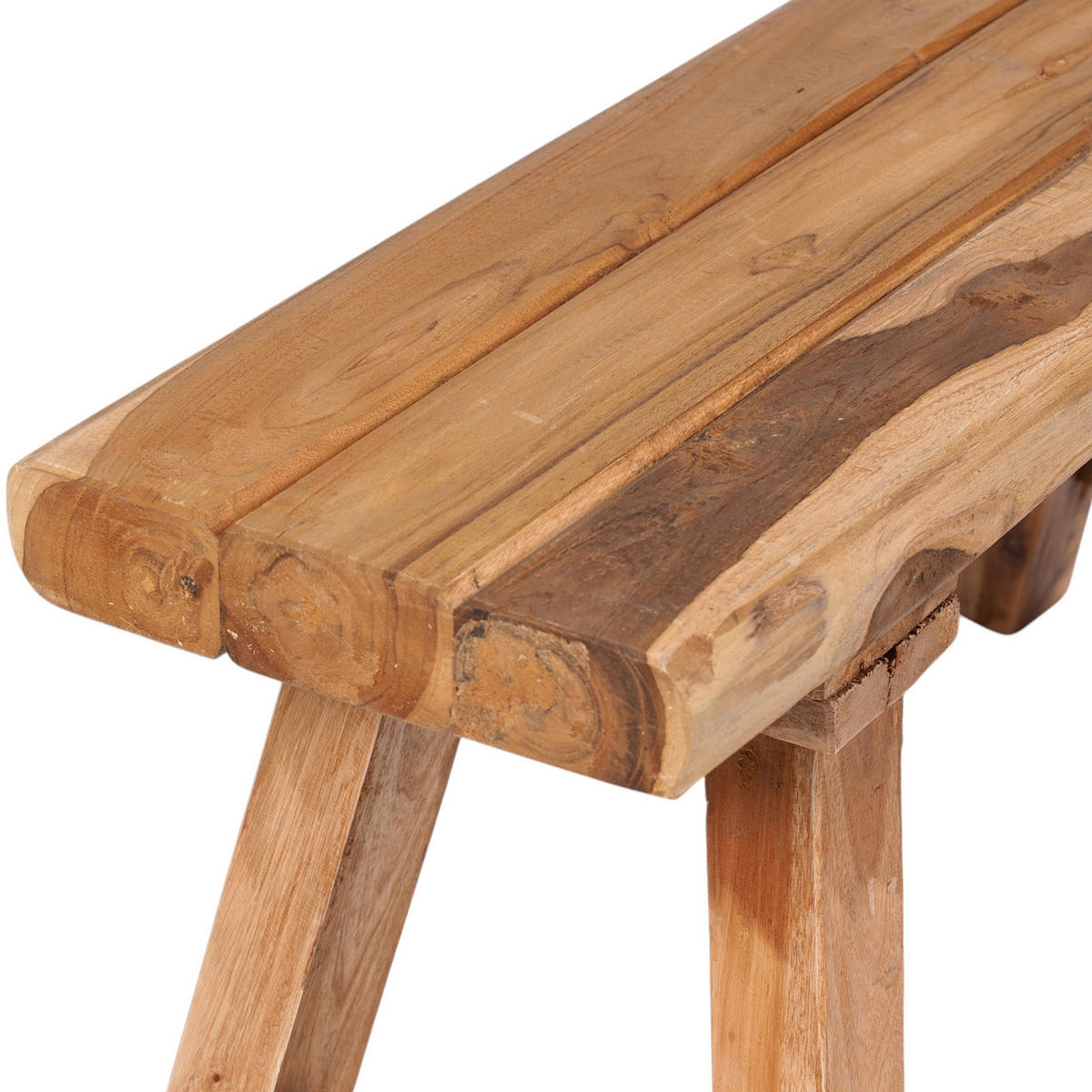 BANK Palma 84cm, Massivholz naturfarben - Naturfarben, Holz (29/41/84cm) - CREEDWOOD