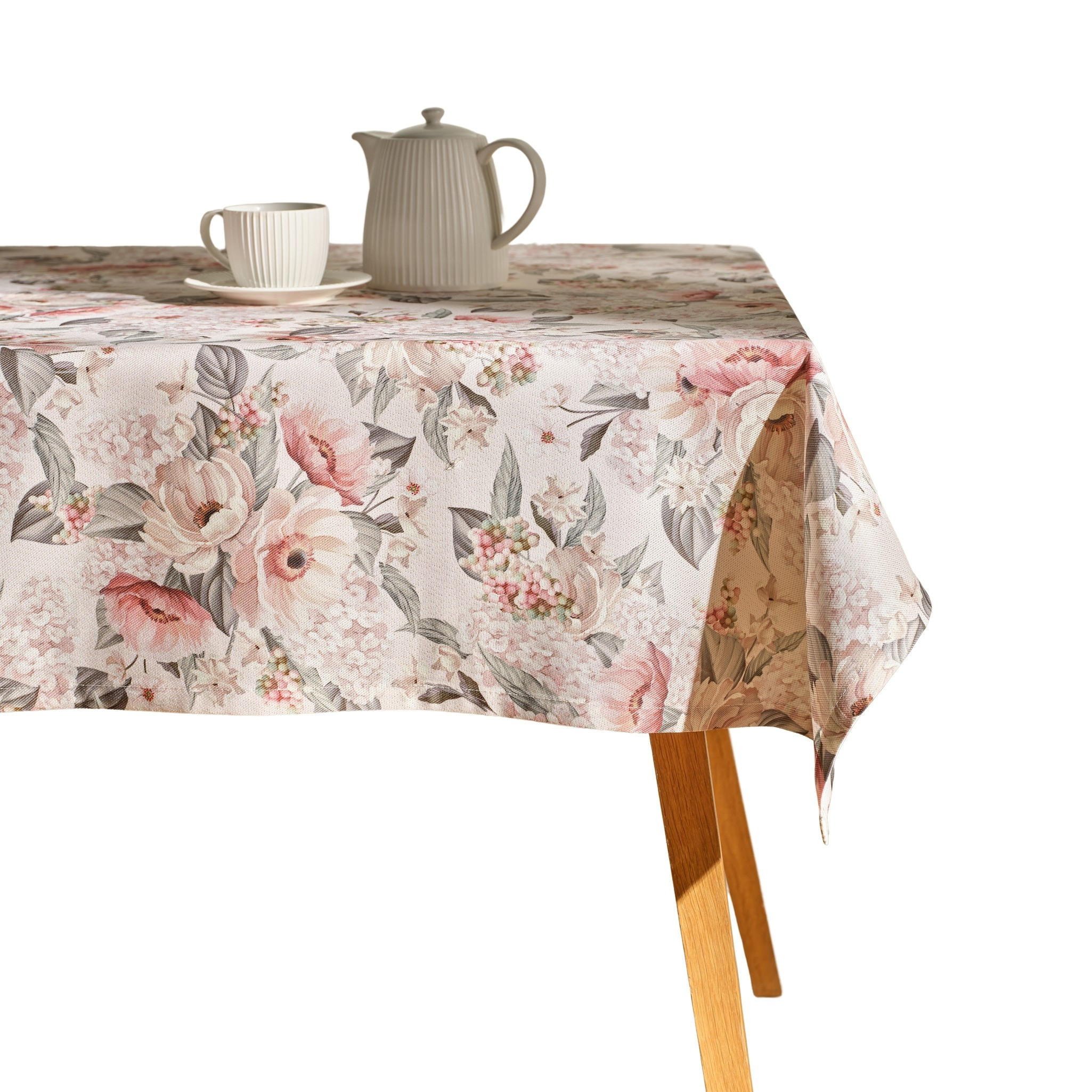 TISCHDECKE Amorette 130x180 cm, Rosa - Rosa, Textil (180/130/1cm) - home&you