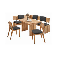 ECKBANKGRUPPE Modern Dani 2 für 7 Personen Massivholz Wildeiche/Grau - Wildeiche/Grau, Holz (167/85/192cm) - 58aufmkessel
