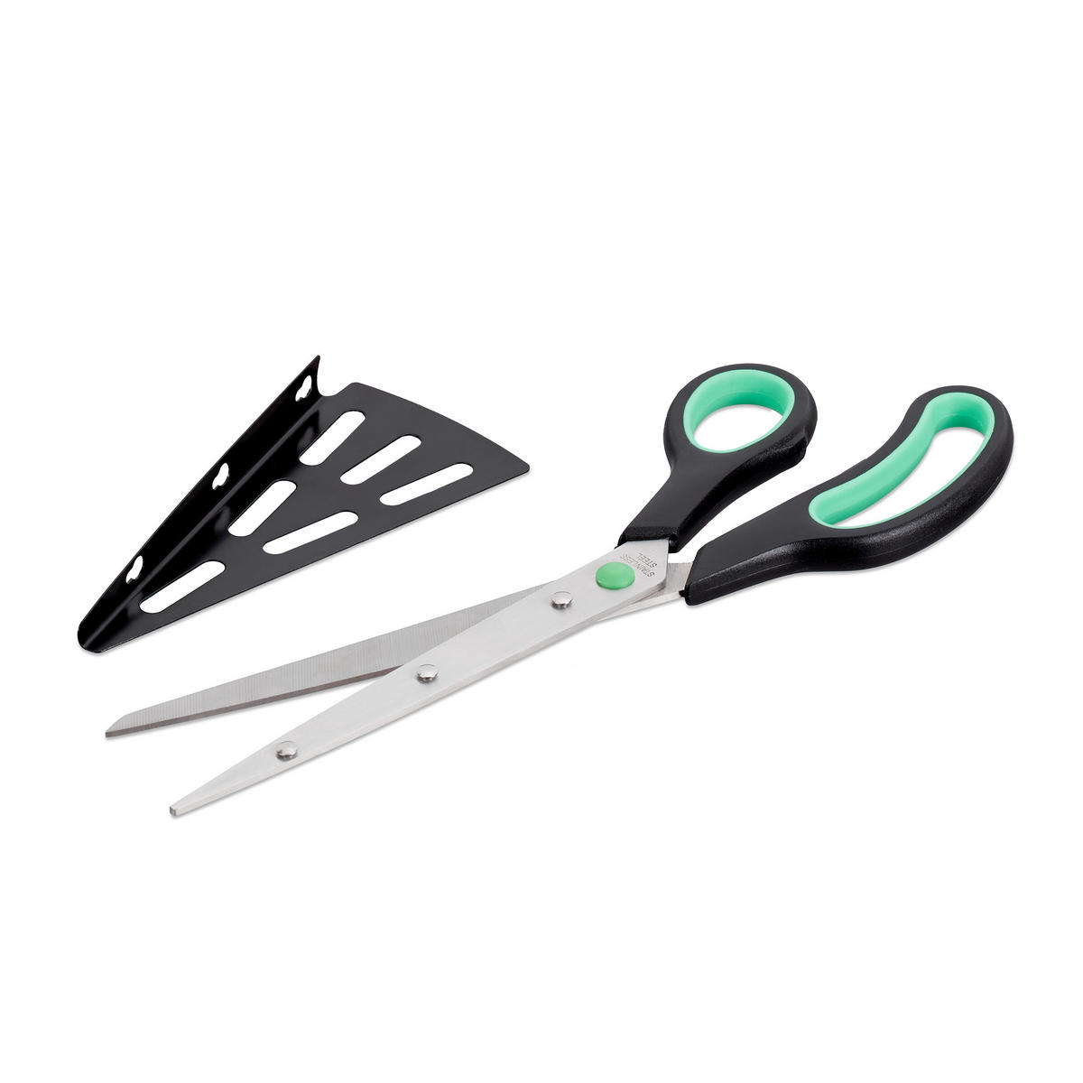 PIZZASCHERE - Schwarz, Kunststoff/Metall (8/8/27cm) - Relaxdays