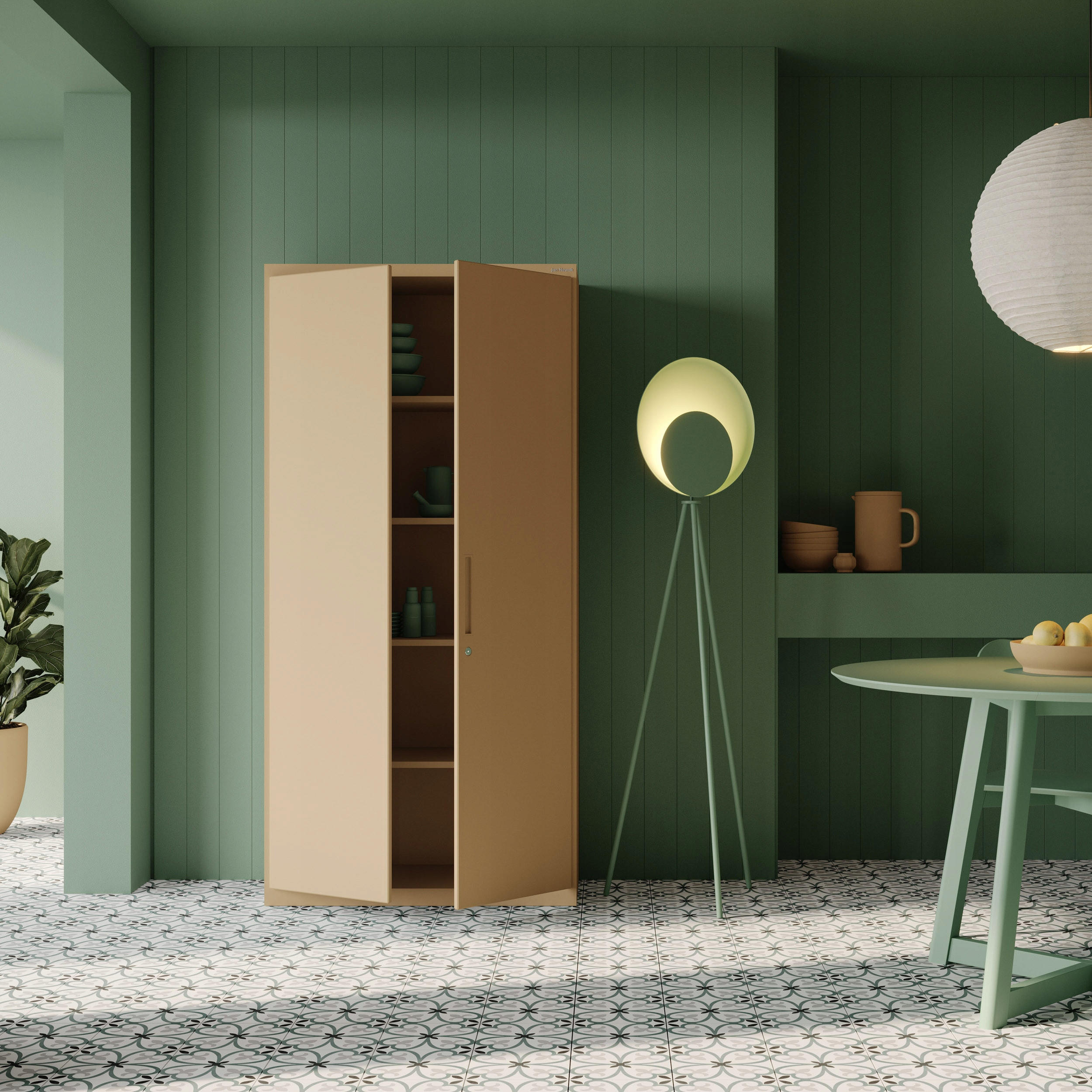 Thumbnail - Jan Nowak Aktenschrank, Beige, Metall, 90x185x40 cm, Arbeitszimmer, Aktenschränke