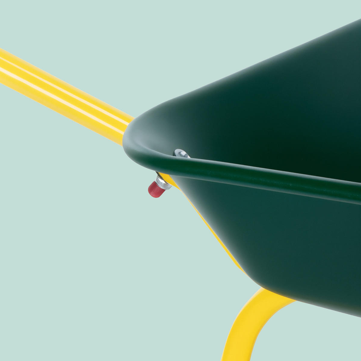 KINDER-SCHUBKARRE - Dunkelgrün, Kunststoff/Metall (74/43/36cm) - Relaxdays