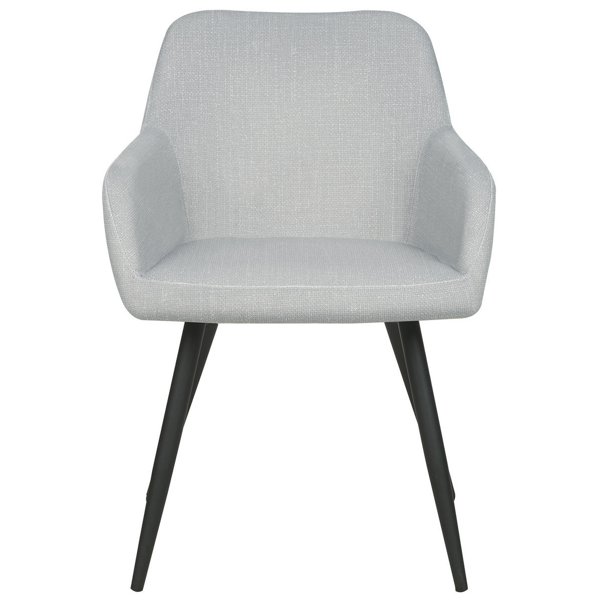 ÉTKEZŐSZÉK 2 darabos Szett Bársony világosszürke Casmalia - szürke, textil (60/80/66cm) - Beliani