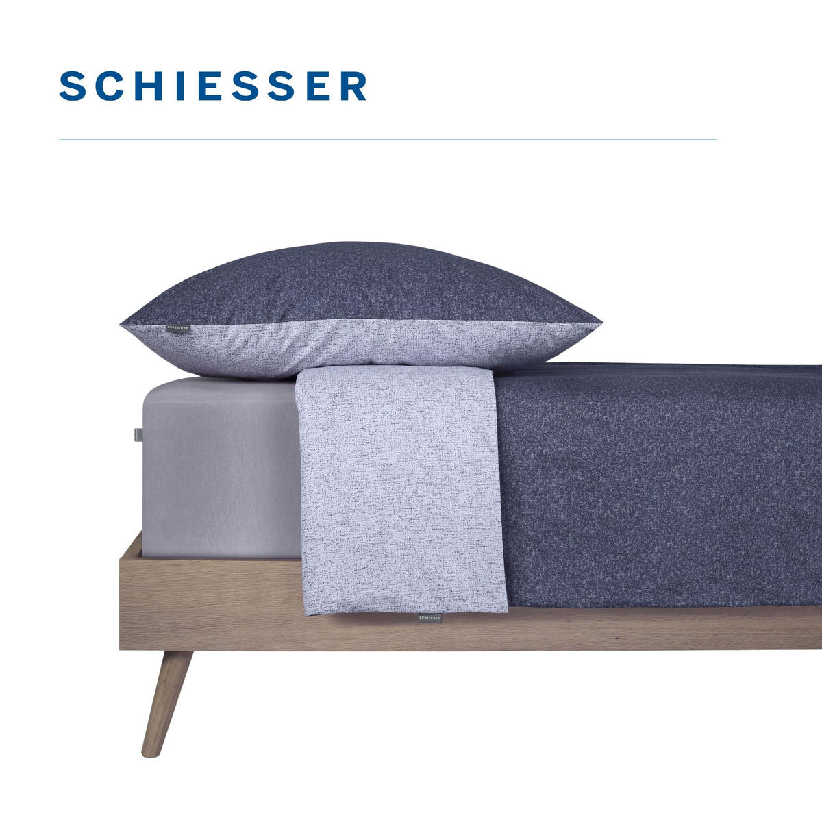 BETTWÄSCHESET Vinnie - Renforcé - 2-teilig - 155 x 220 cm - Plum - Pflaume, Textil (155/220cm) - SCHIESSER