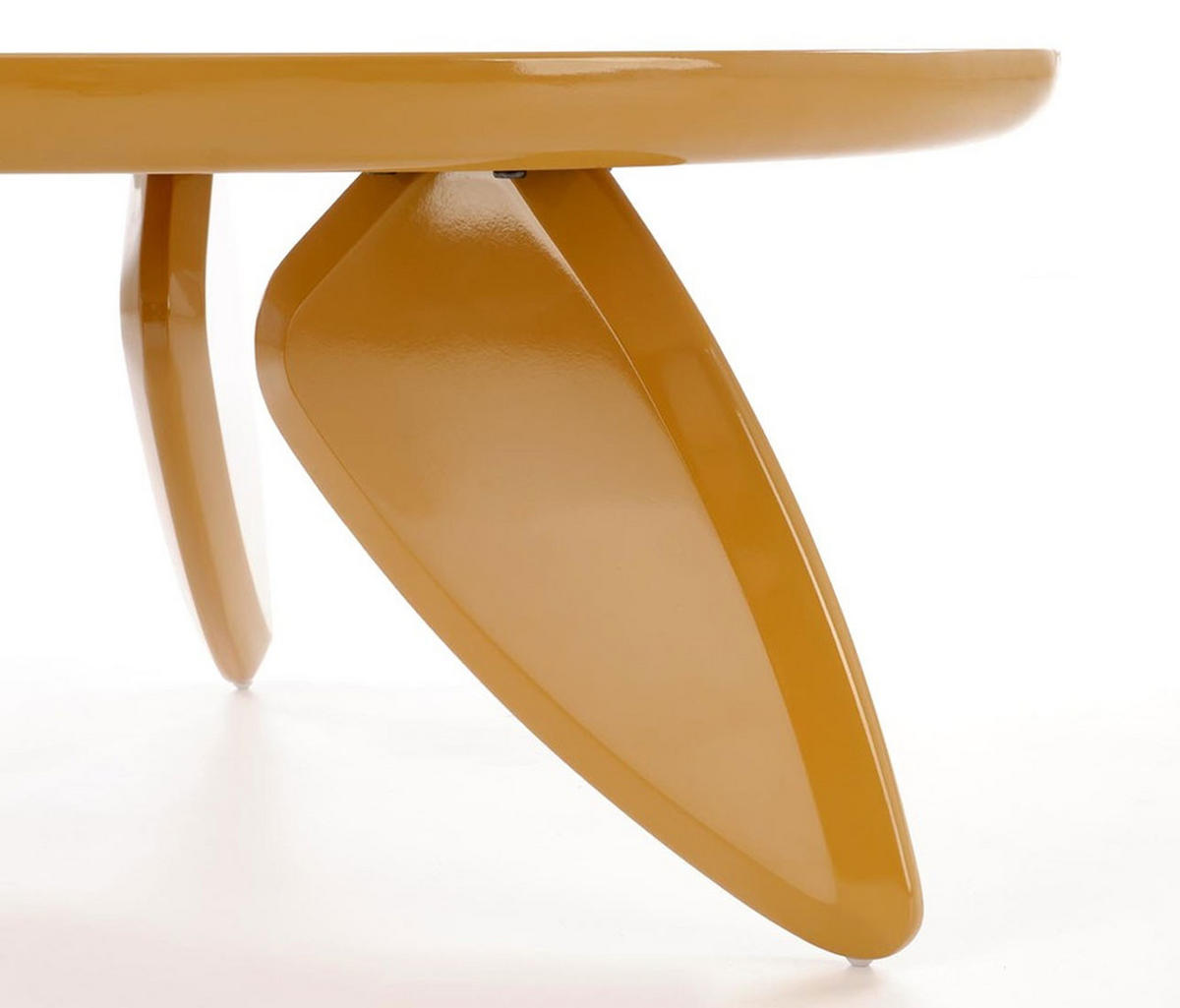 COUCHTISCH Soraya Senfgelb Hochglanz 80 / 80 / 36cm - Gelb, Holz/Holzwerkstoff (80/80/36cm) - Feldmann-Wohnen