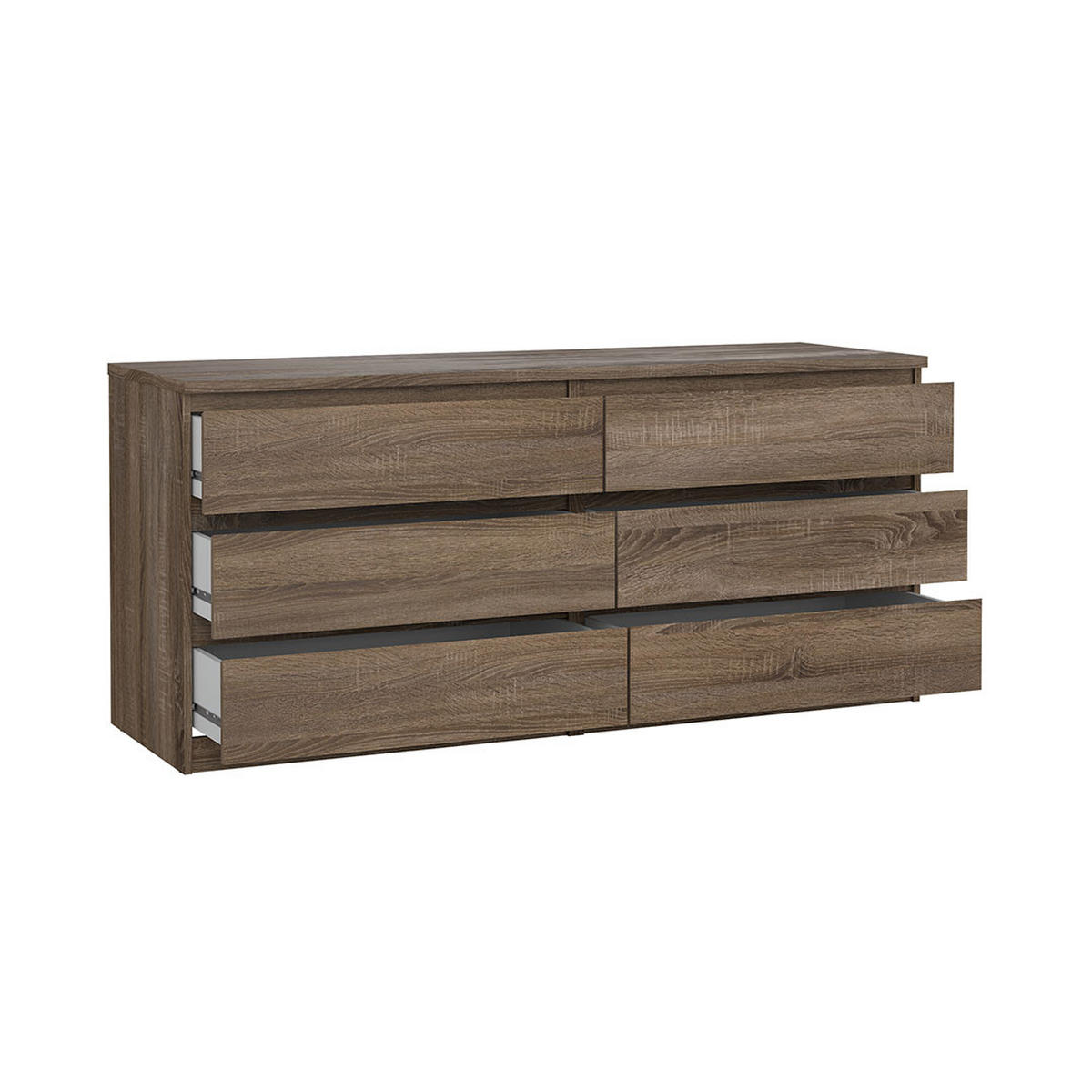 KOMMODE, Naia, Trüffel, Holzwerkstoff, 154 x 50 x 68 cm - Trüffeleichefarben, Holzwerkstoff (154/68/50cm) - ebuy24