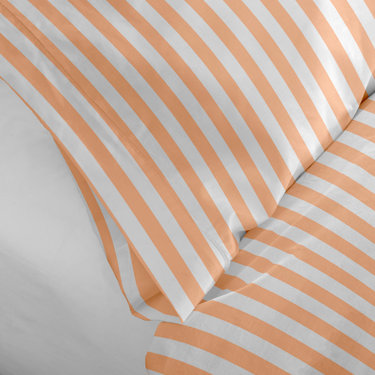 KISSENBEZUG layering 80x80 cm pfirsich - Orange, Textil (80/80cm) - Happy Friday