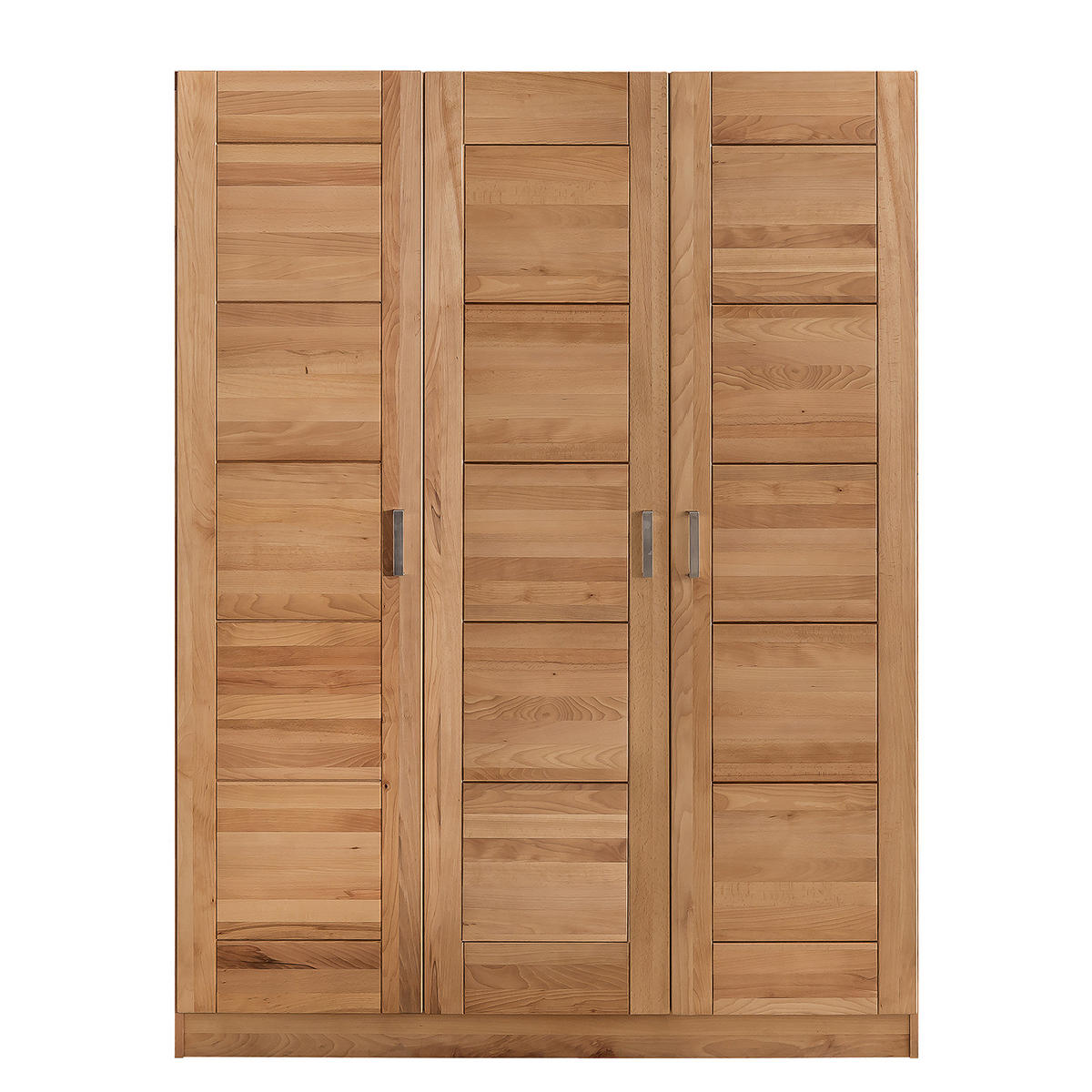 DREHTÜRENSCHRANK - Kernbuche massiv, geölt - Braun, Holz (156/207/61cm) - home24