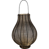 LATERNE Livia - Schwarz - 20/20/25 cm - Schwarz, Metall (20/25/20cm) - Lesli Living