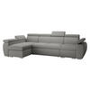 ECKSOFA Boston LCP, Seite: Links LCP+2R+1P(65) - Greige/Silberfarben, Holz/Textil (320/170cm) - MIRJAN24