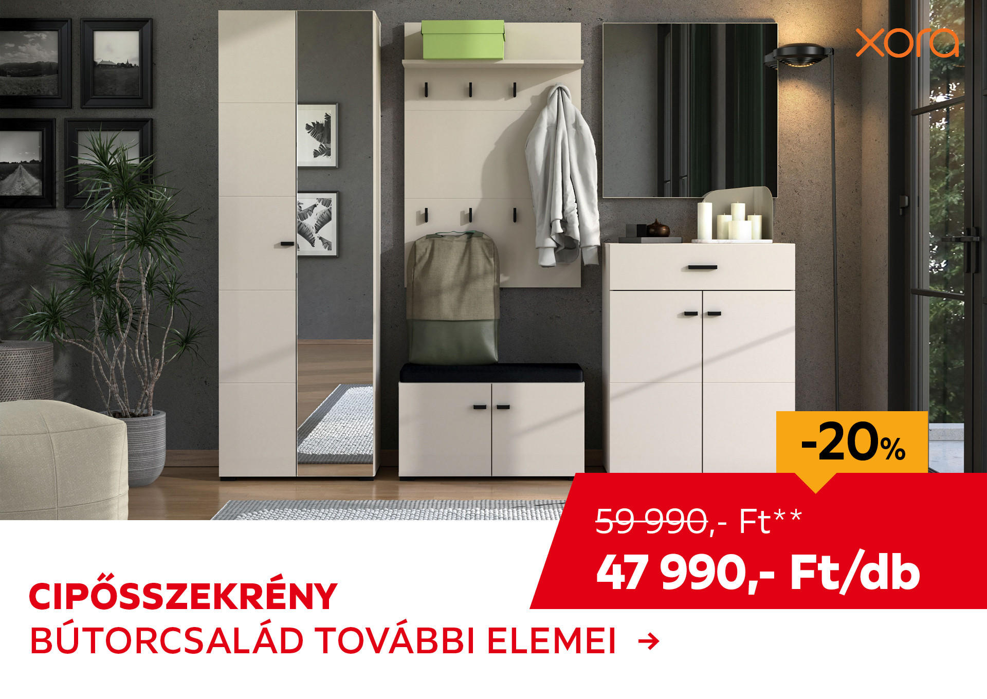 CIPŐSSZEKRÉNY Kiemelt termék 59990 Ft.- helyett 47990 Ft.-