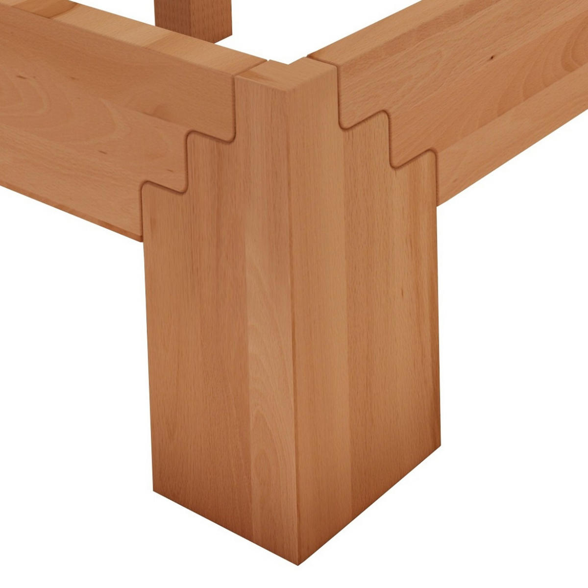 MASSIVHOLZBETT 180/200 cm aus Kernbuche - Braun, Holz (180/200cm) - MeinMassivholz