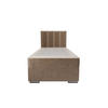 BOXBETT ZILANO 2 mit Matratze H3 und Topper 80x200 Itaka 48 rechts - Cappuccino, Holz/Textil (80/200cm) - Bedante