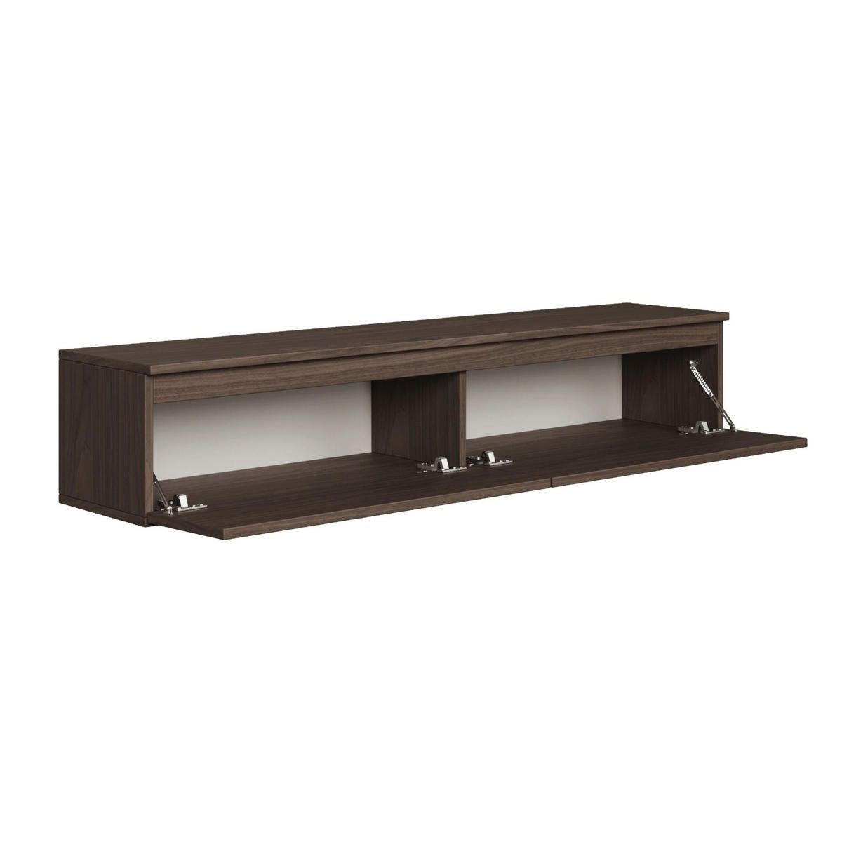 TV stolek Bemmi ořech Wisconsin 150/28/32 cm - tmavě hnědá, kompozitní dřevo (150/28.4/31.8cm) - Selsey