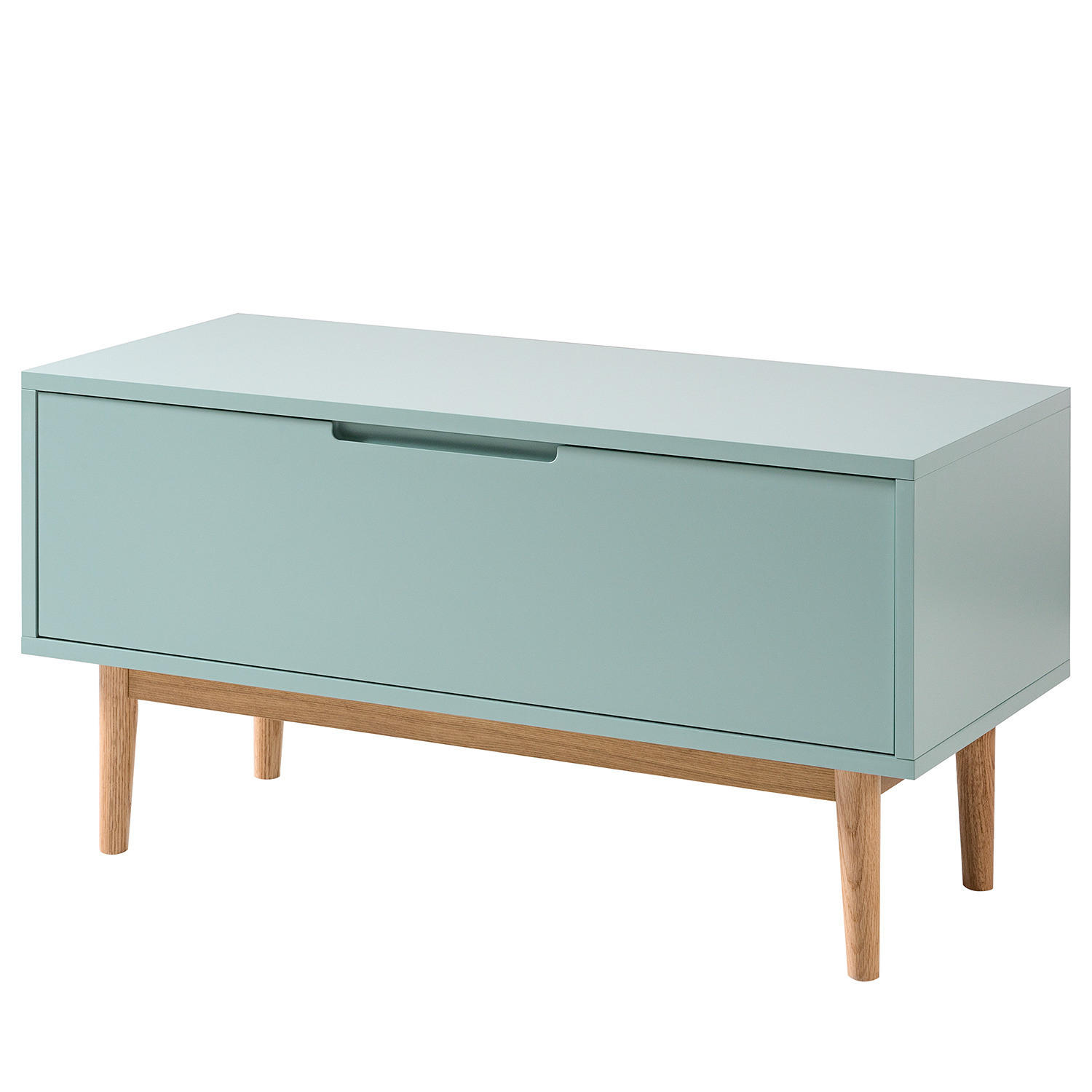 GARDEROBENBANK - Mintgrün, Holzwerkstoff (95/49/40cm) - home24