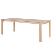 ESSTISCH - Eiche teilmassiv - Eichefarben, Holzwerkstoff (90/220/76cm) - home24