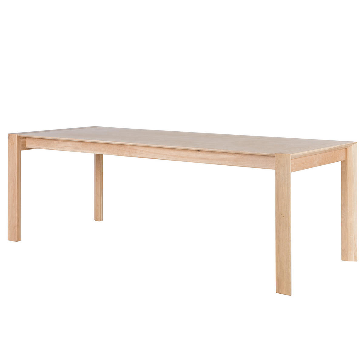 ESSTISCH - Eiche teilmassiv - Eichefarben, Holzwerkstoff (90/220/76cm) - home24