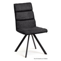 ESSZIMMERSTUHL drehbar (6er-Set) Dessa 47x92x60 Schwarz/Anthrazit - Anthrazit/Schwarz, Kunststoff (60/92/47cm) - 58aufmkessel
