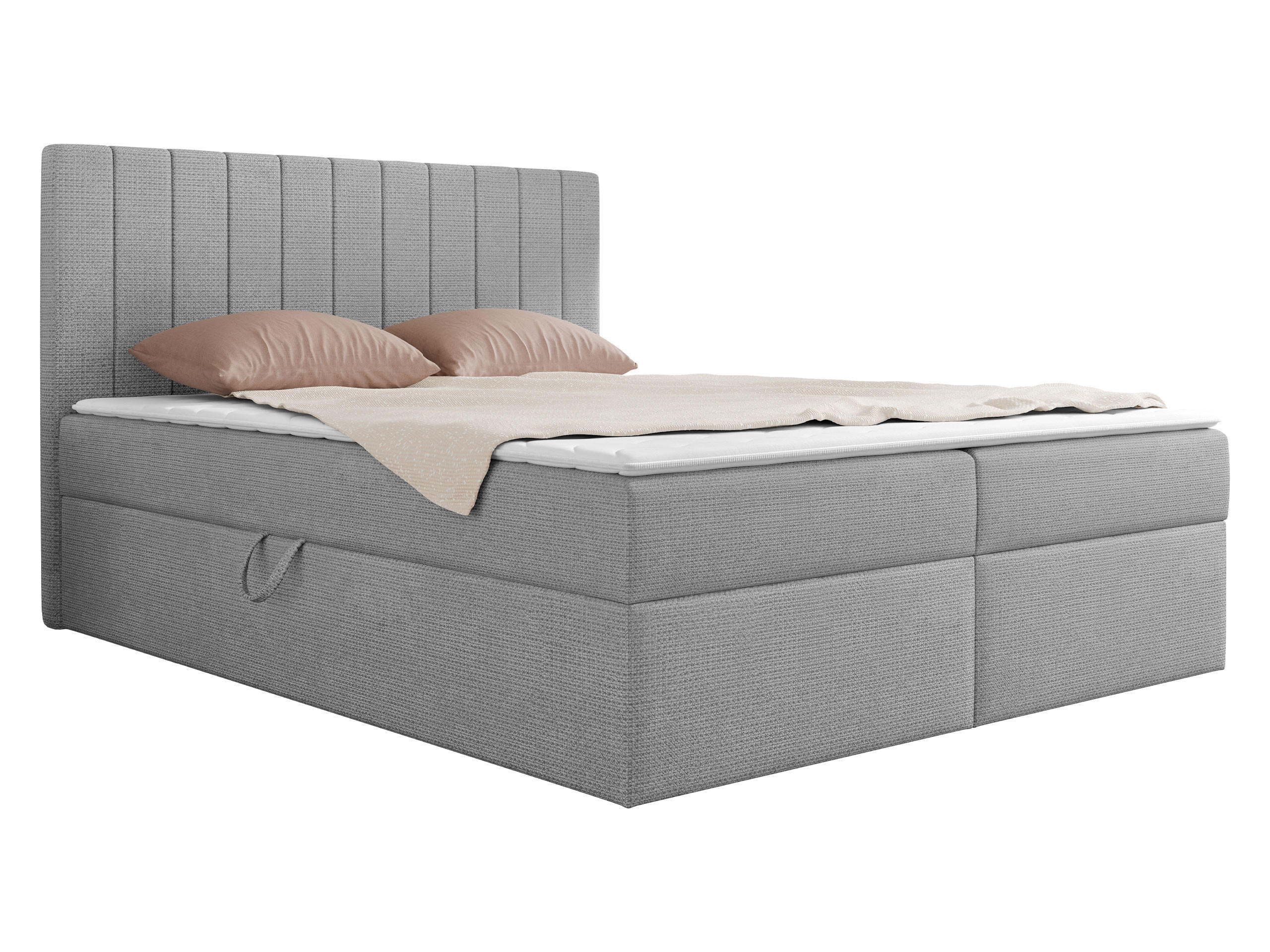 Mirjan24 Boxbett Grau 160x200 cm