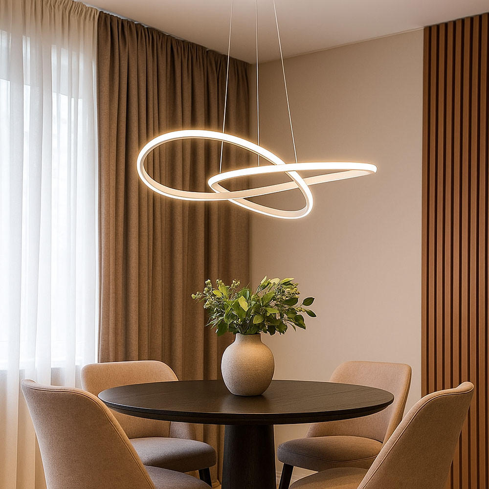 Thumbnail - Led, Weiß, Metall, 50x100x50 cm, Lampen & Leuchten, LED Beleuchtung, LED-Hängeleuchten