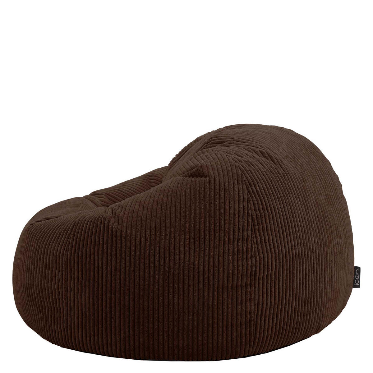 SITZSACK Klassisch Kingston, Cord - Braun, Textil (85/50/85cm) - icon