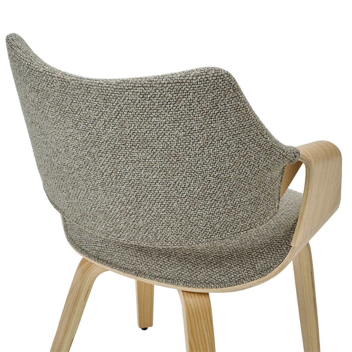 ESSZIMMERSTUHL EMBRACE CUDDIE aus Eiche und Stoff 55x56x82 (2er-Set) - Braun, Holz/Textil (56/82/55cm) - Elementi