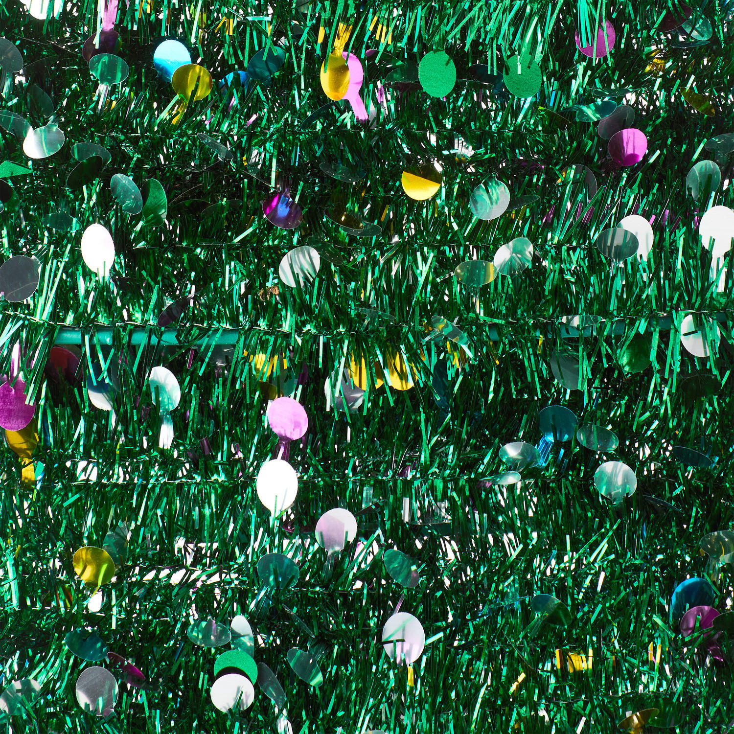 TANNENBAUM X-Mas aus Lametta 57 cm - Grün, Kunststoff (57cm) - Butlers