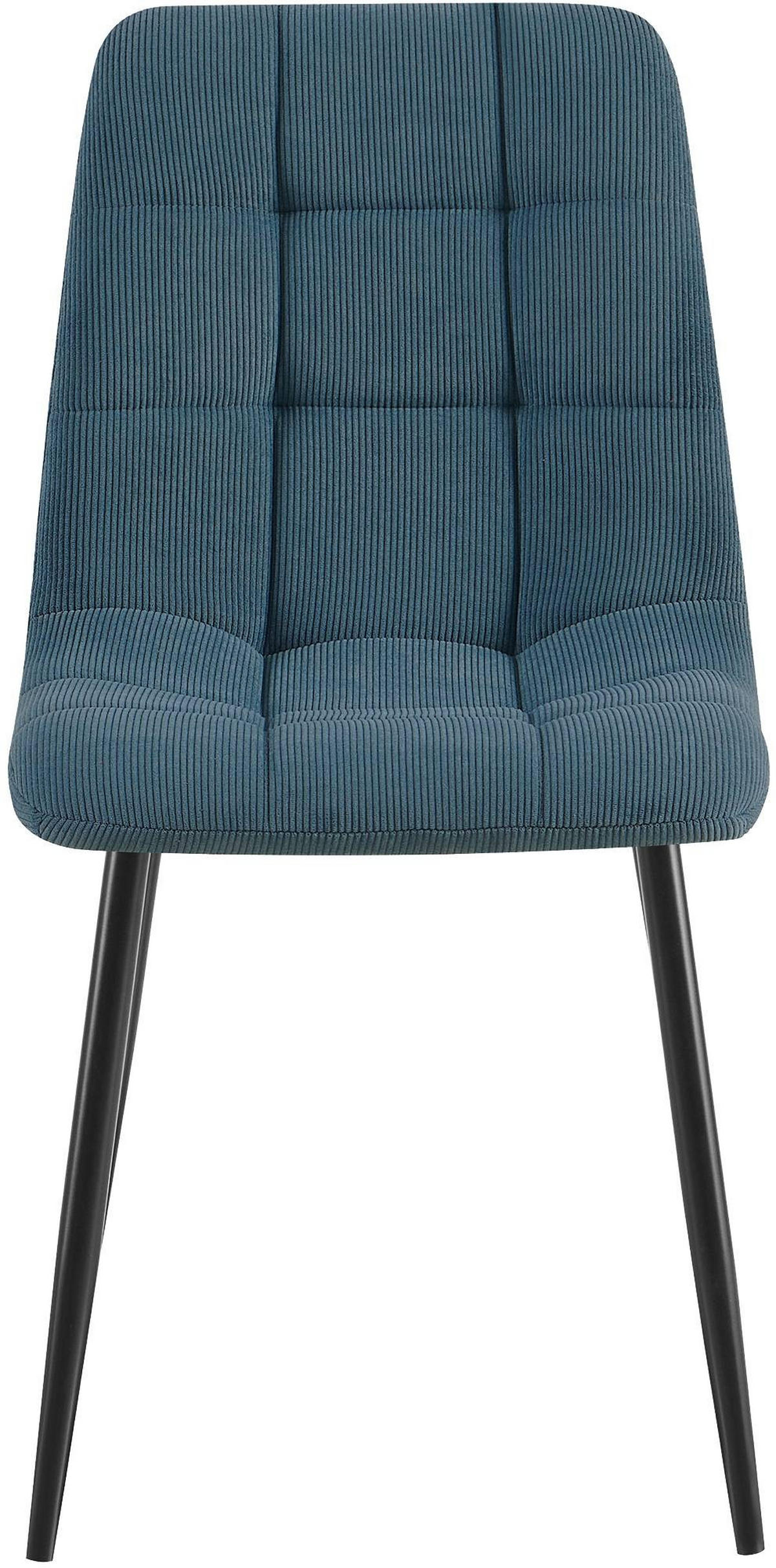 ESSZIMMERSTÜHLE Antibes 2er Set 84x45x55 cm blau - Blau, Textil (45/84/55cm) - furnicato