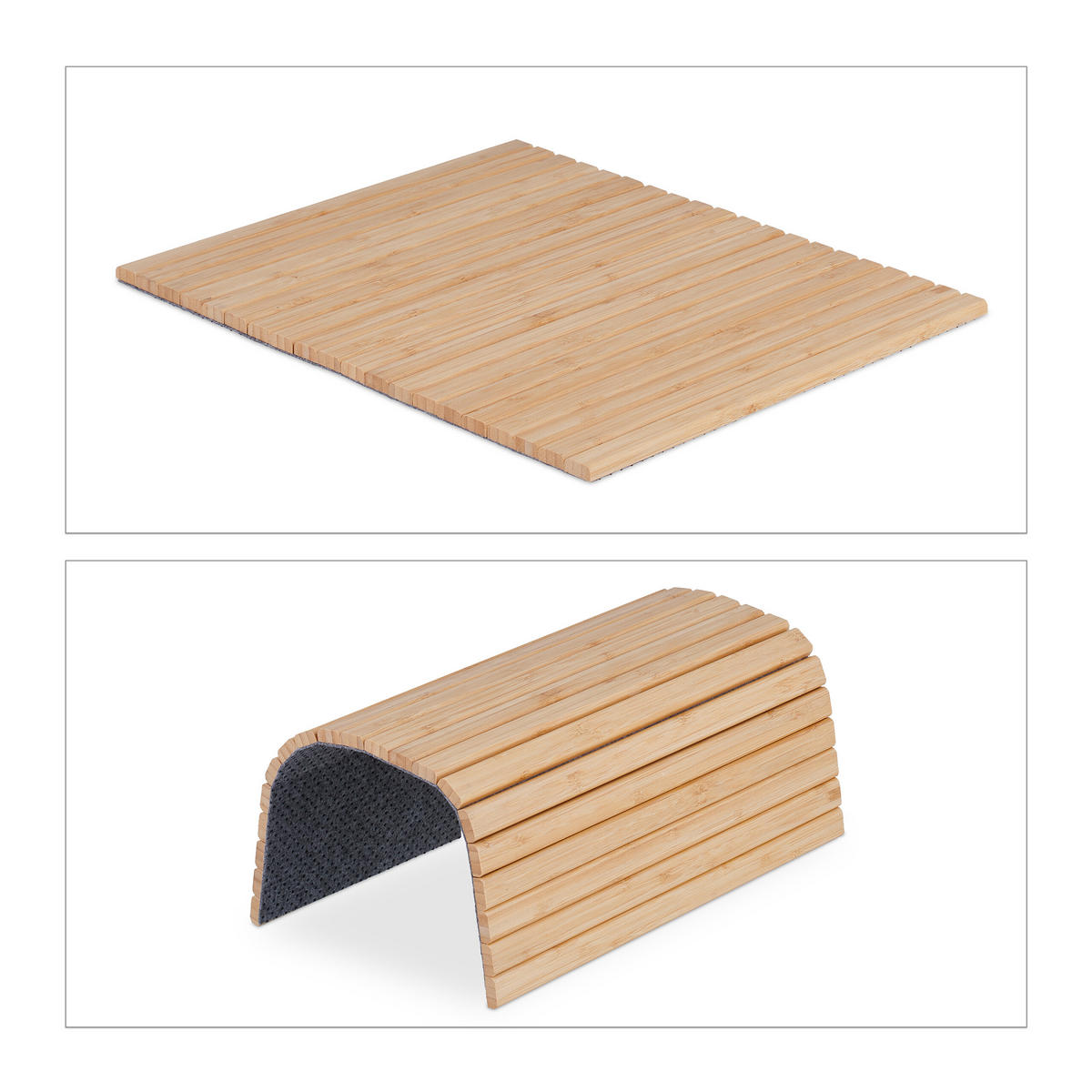 SOFATABLETT - Multicolor, Holz/Textil (42/1/34cm) - Relaxdays