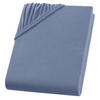 SPANNBETTLAKEN Boxspringbett Jersey 180x200 180x220 200x200 200x200, Wasserbett Bettlaken aus 100% Baumwolle - Blaugrau, Textil (200/220cm) - Carpe Sonno