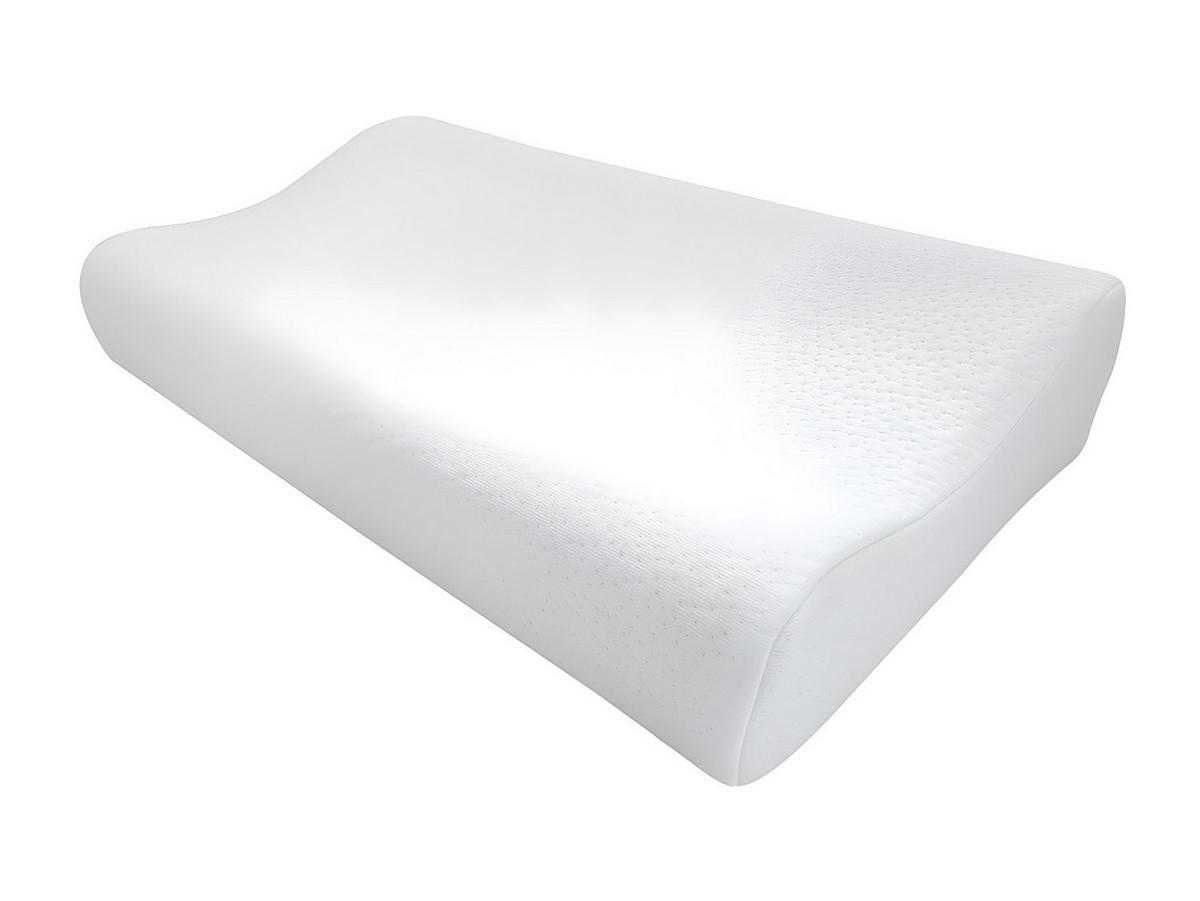 ERGONOMISCHES Memory-Schaum-Kopfkissen - 50 x 30 cm - Weiß - SLEEPY von YSMÉE - Weiß, Textil (50/30cm) - Vente-Unique