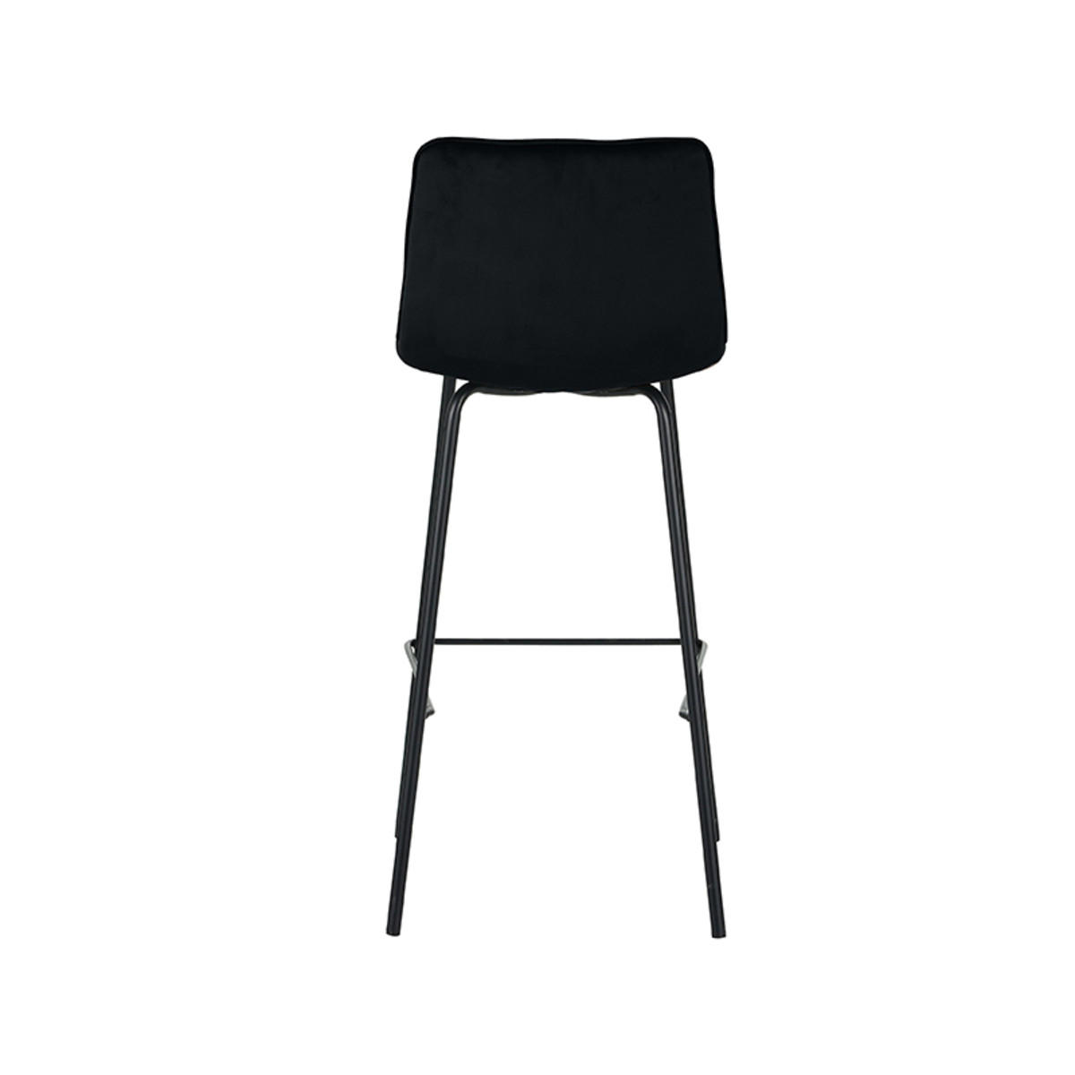 BARHOCKER Bistro Schwarz 51/44/115 cm 2er-Set - Schwarz, Textil (44/115/51cm) - LABEL51
