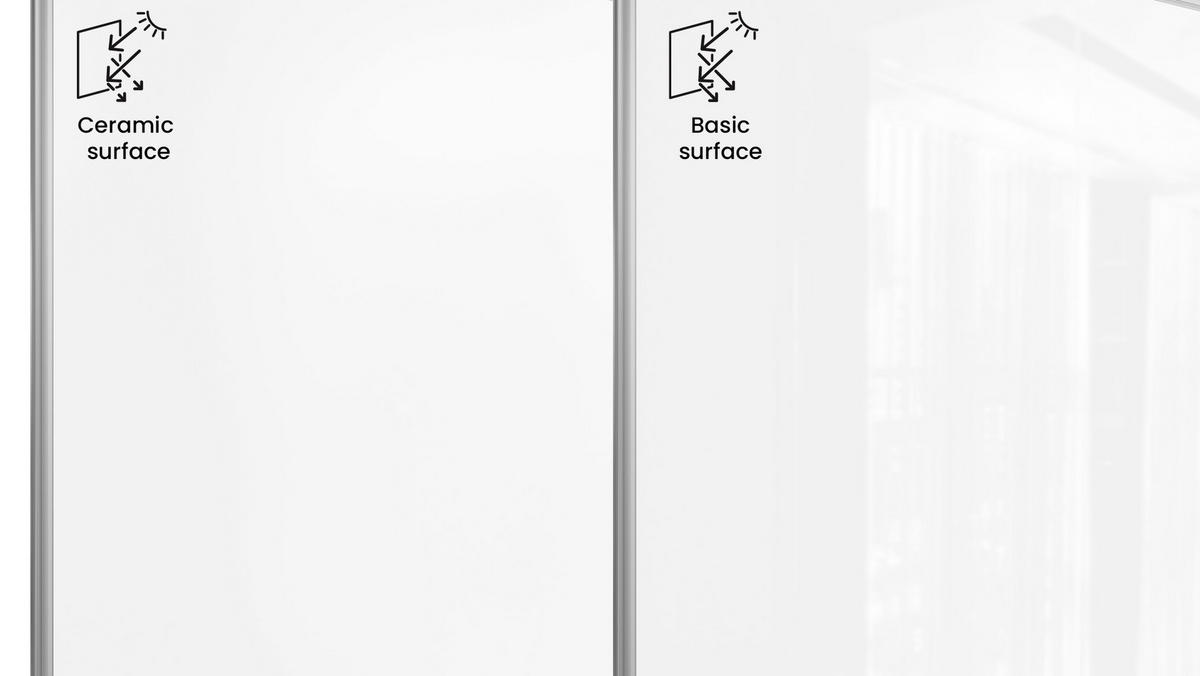 MAGNETISCHE Schreibtafel emailliert P3 - 90x60cm - Weiß, Metall (90/60/1.6cm) - ALLboards