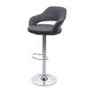 BARHOCKER Grau, Schwarz - Schwarz/Grau, Textil (51/105/55cm) - MCW