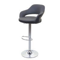 BARHOCKER Grau, Schwarz - Schwarz/Grau, Textil (51/105/55cm) - MCW