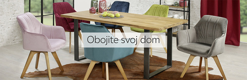 Moderan blagovaonski stol i udobne stolice Lesnina XXXL