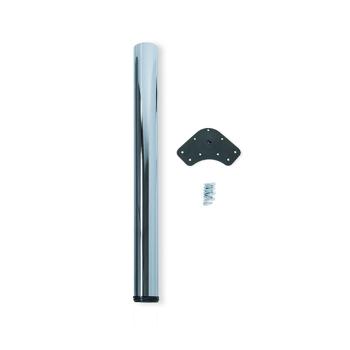 TISCHBEIN, Durchmesser 60mm, H 870mm, Stahl, Verchromt - Chromfarben, Metall (6/89/6cm) - EMUCA