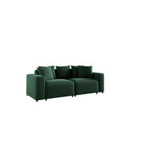 SOFA Megan 2-sitzer In Salvador - Dunkelgrün, Holzwerkstoff/Textil (236/75/98cm) - Fun Möbel