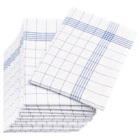 GESCHIRRTÜCHER, 12er-Set, 60x80 cm, 55% Baumwolle, 45% Leinen, Blau - Blau, Textil (60/80cm) - Zollner