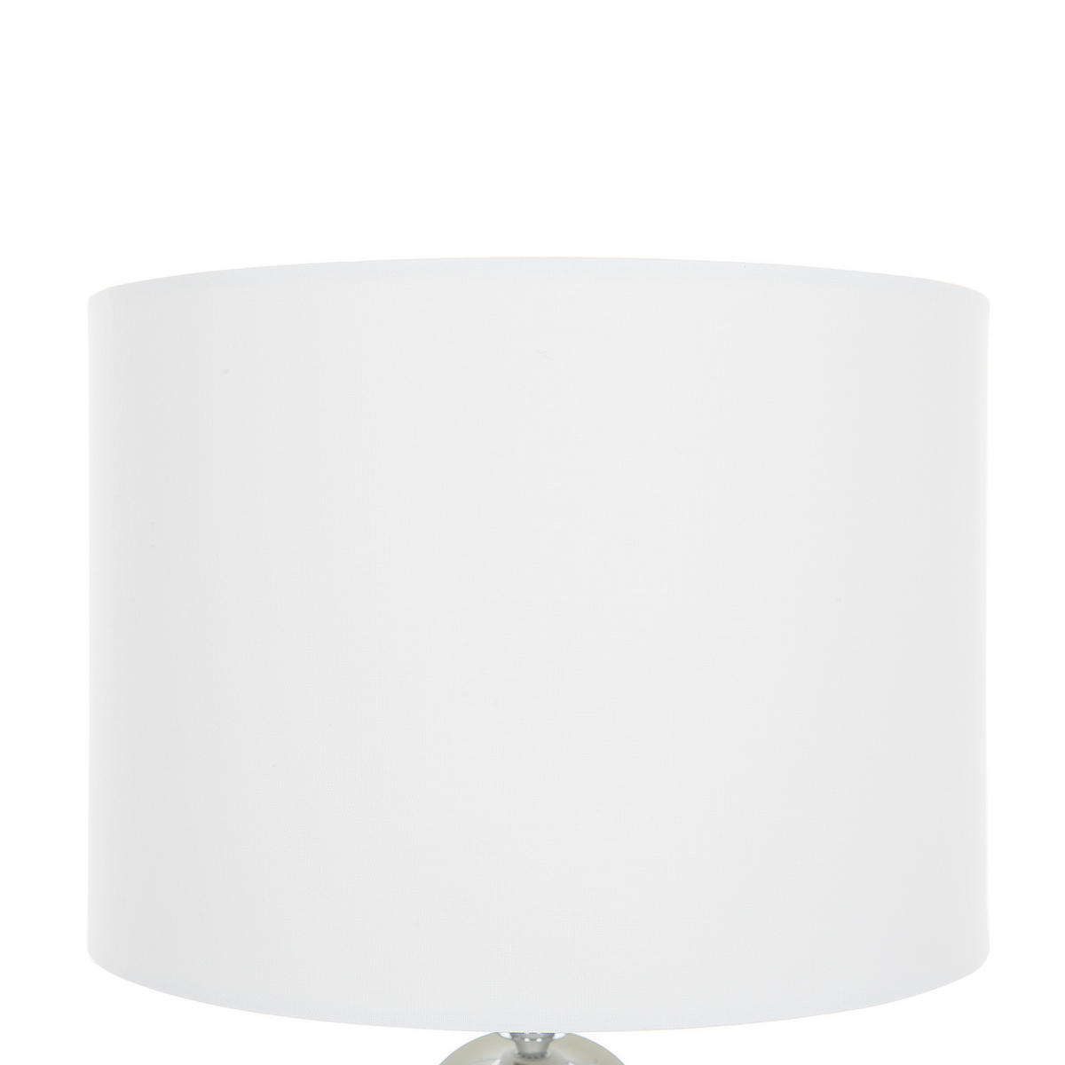 TISCHLAMPE Uele 24/24/40 cm - Weiß, Glas (24/24/40cm) - Beliani