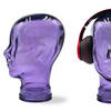KOPFHÖRERSTÄNDER MICK Glas T05 violett - Violett, Glas (21/29/21cm) - DESIGN DELIGHTS