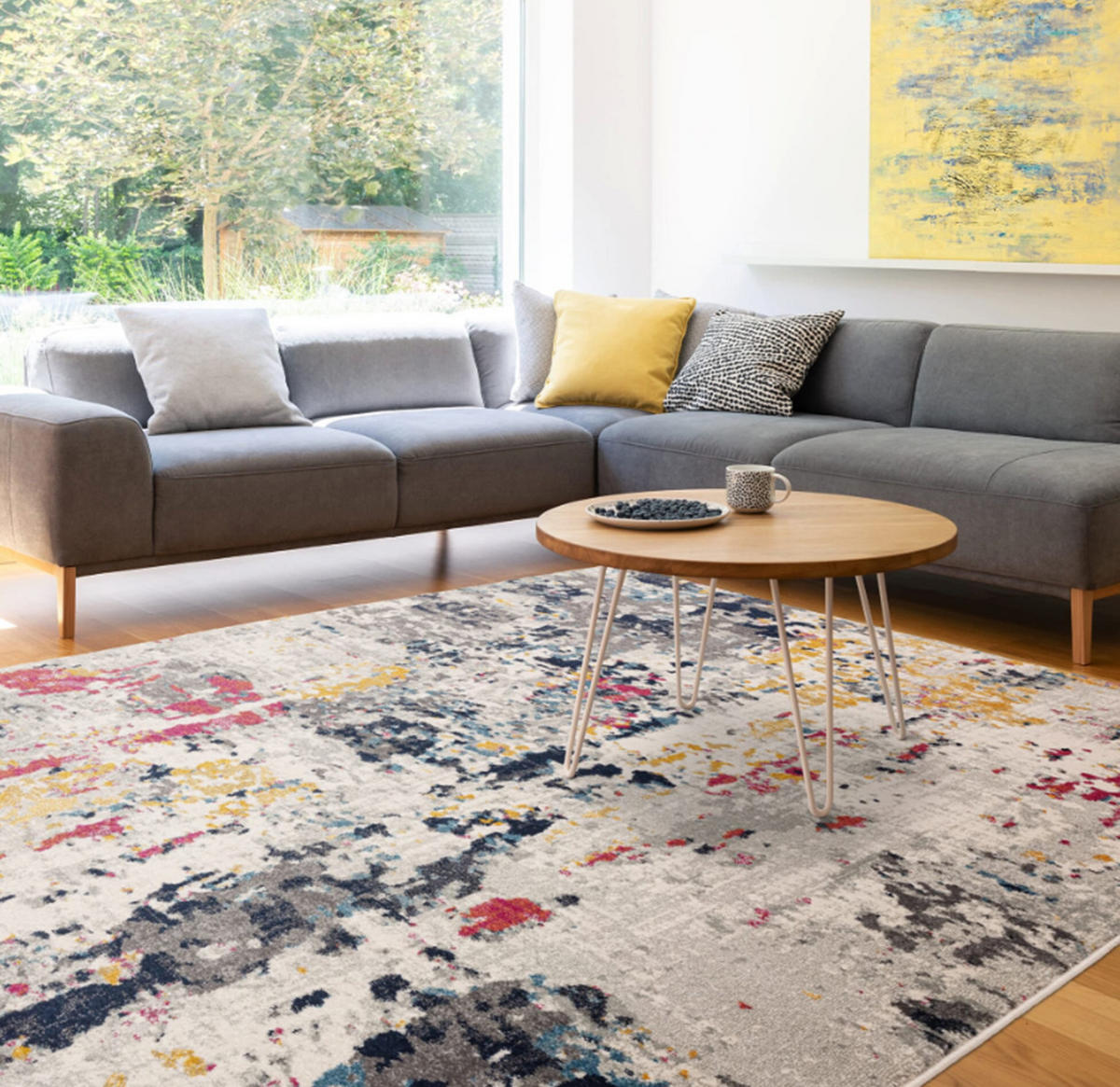 TEPPICH modern Wohn-/Schlafzimmer LOTA Mehrfarbig 120 x 170 cm - Multicolor, Textil (120/170cm) - Novatrend