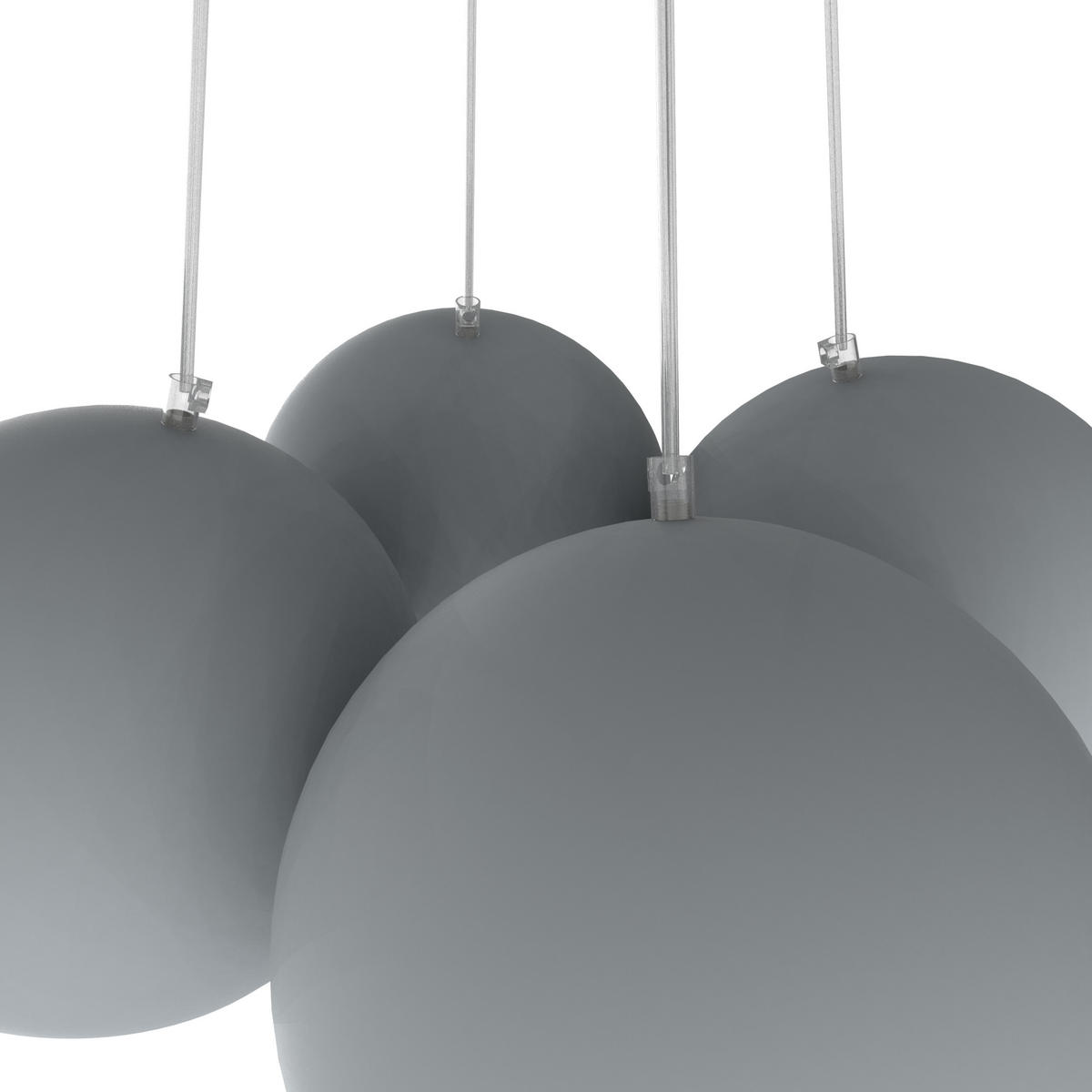 HÄNGELEUCHTE - Grau, Metall (25/25/20cm) - Lumicom