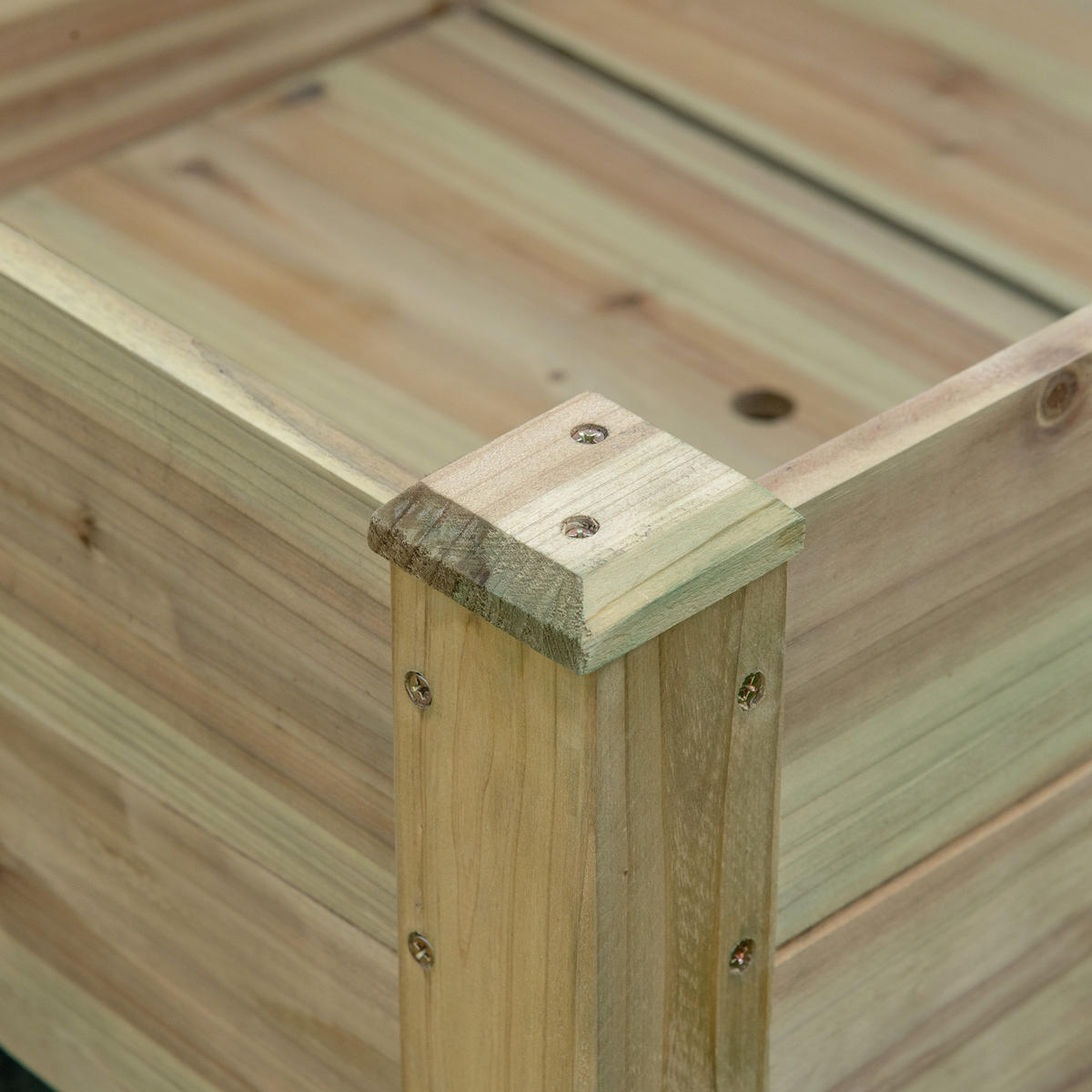 HOCHBEET DE-16047 mit integrierter Bewässerung Grün - Grün, Holzwerkstoff (91/76/51cm) - ComfortXL