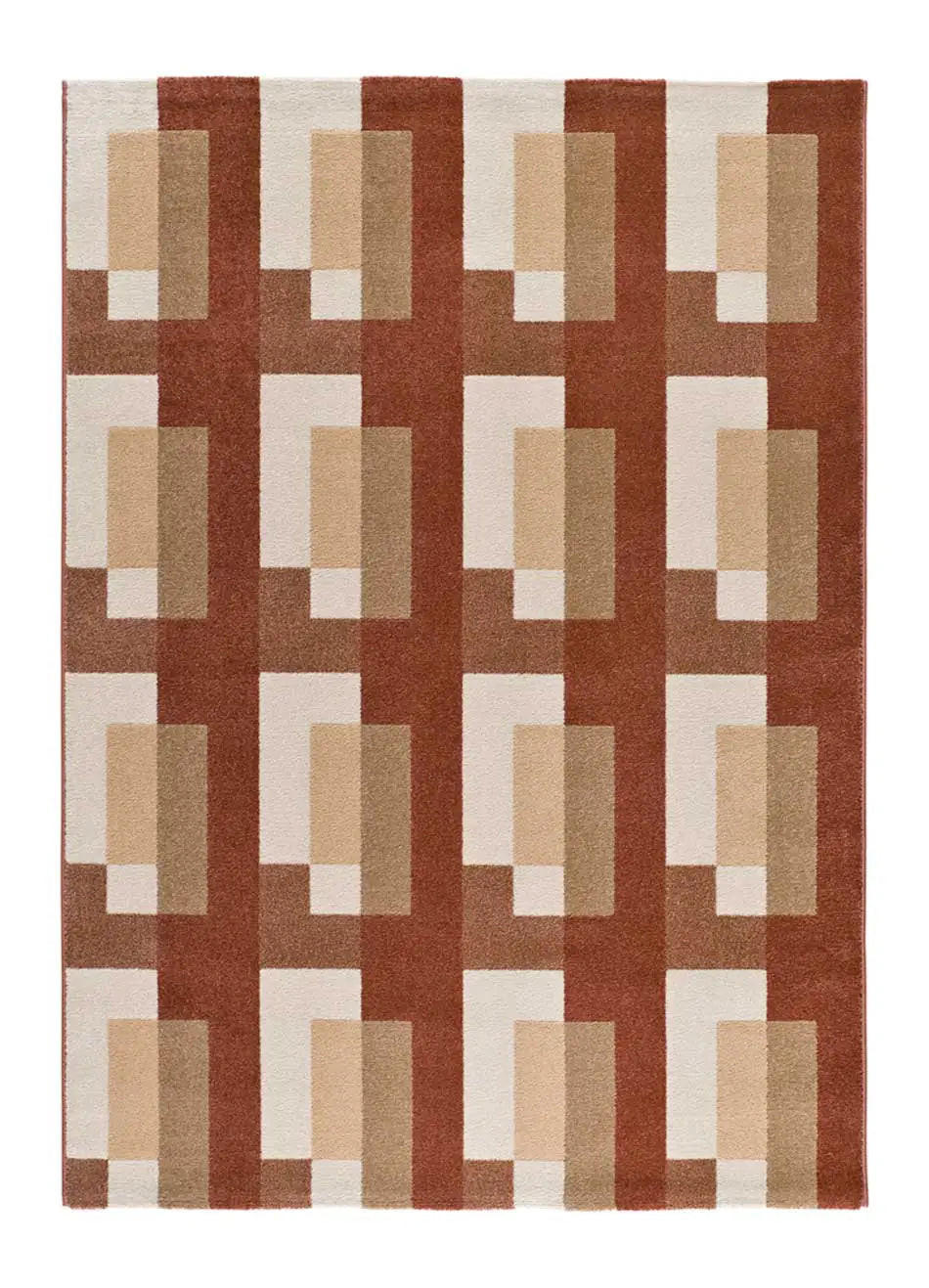 Atticgo Kurzflorteppich Kupfer, Beige 133x190 cm