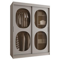 SCHWEBETÜRENSCHRANK 200/150/62 2-türig - Kaschmir, Holz (150/200/62cm) - Abiks Möbel