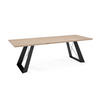 ESSZIMMERTISCH Corso Davos Eiche Trüffelbraun / Schwarz 140/240 / 80 / 76cm - Trüffeleichefarben/Schwarz, Holz/Holzwerkstoff (80/140/76cm) - Feldmann-Wohnen